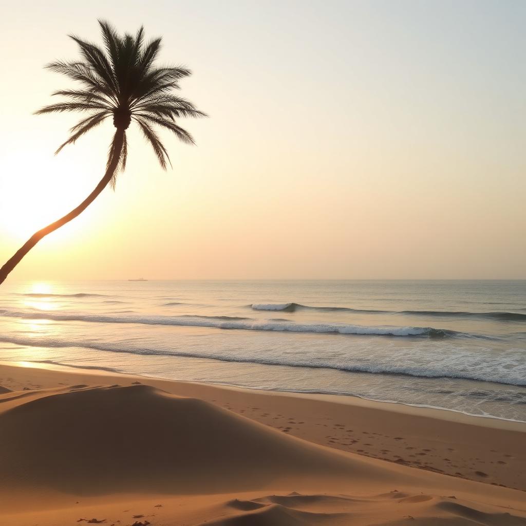 شاطئ جنوب جدة عند الغروب